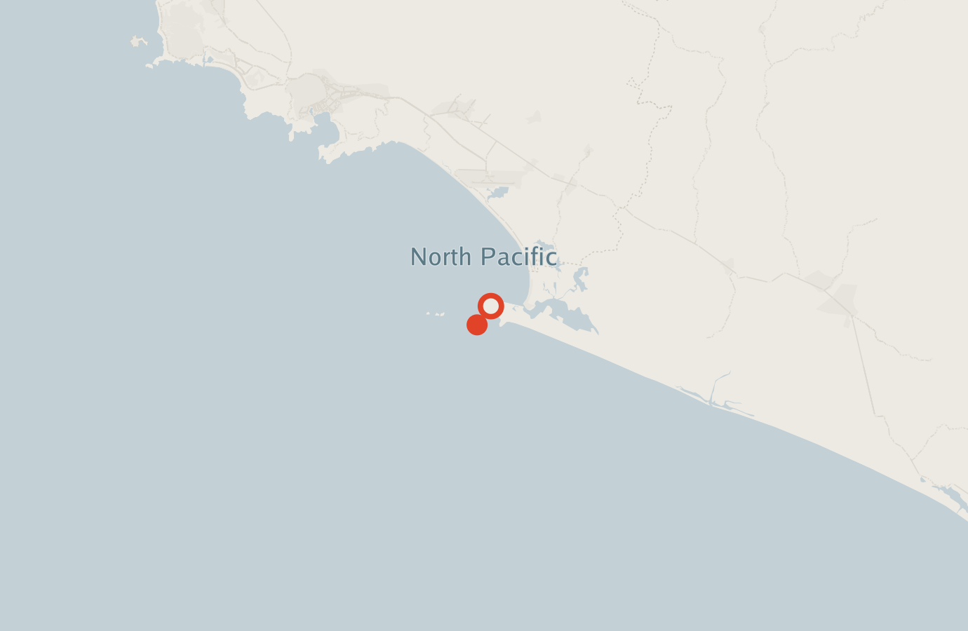 Activity map — real sighting points on an OpenStreetMap basemap