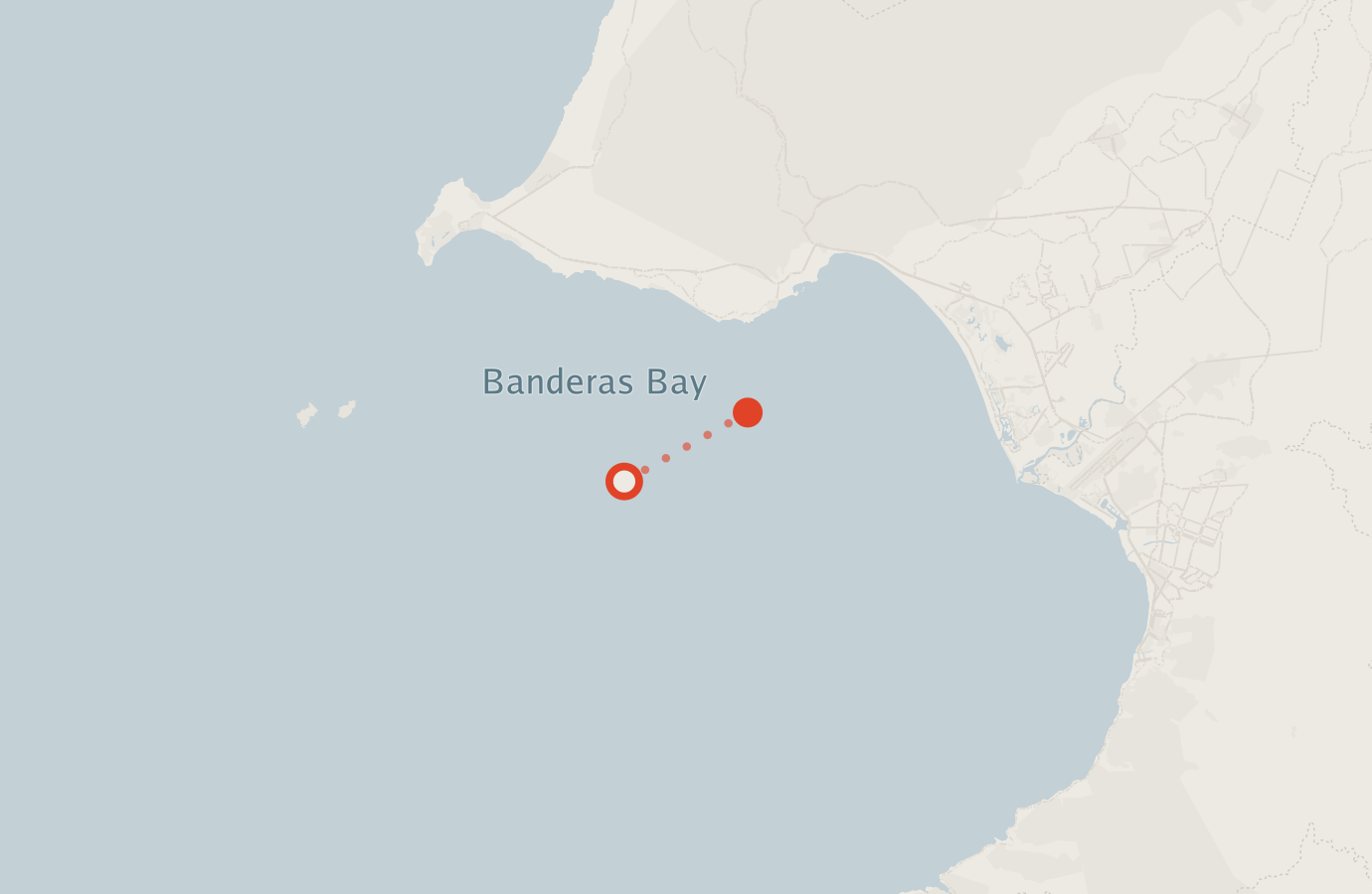 Activity map — real sighting points on an OpenStreetMap basemap