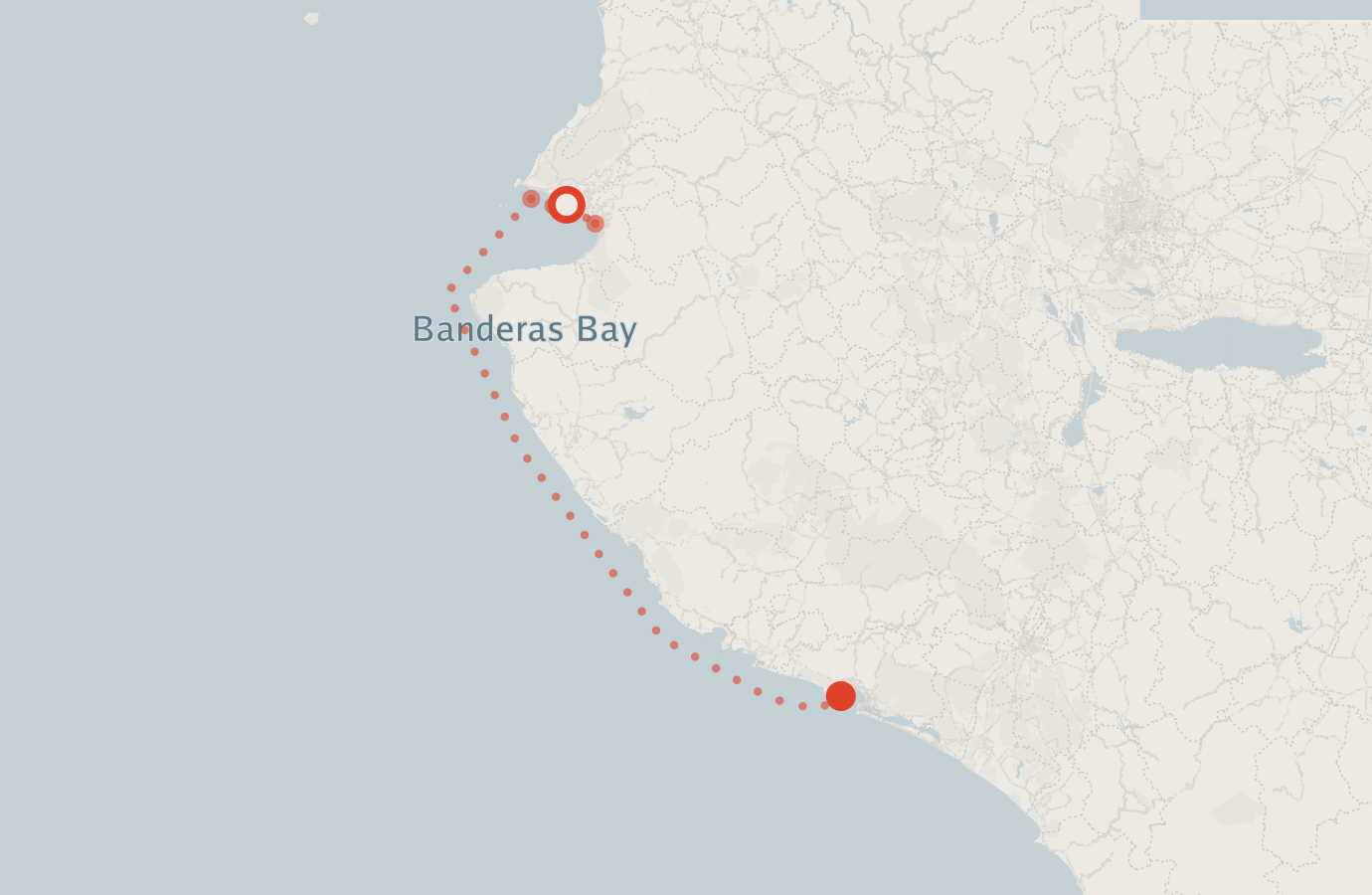 Activity map — real sighting points on an OpenStreetMap basemap
