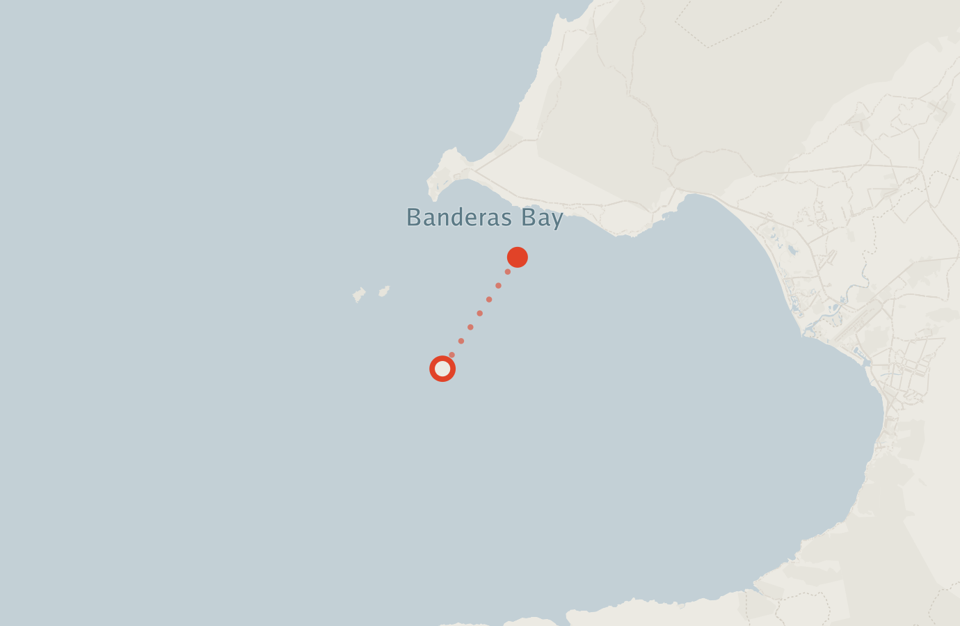 Activity map — real sighting points on an OpenStreetMap basemap