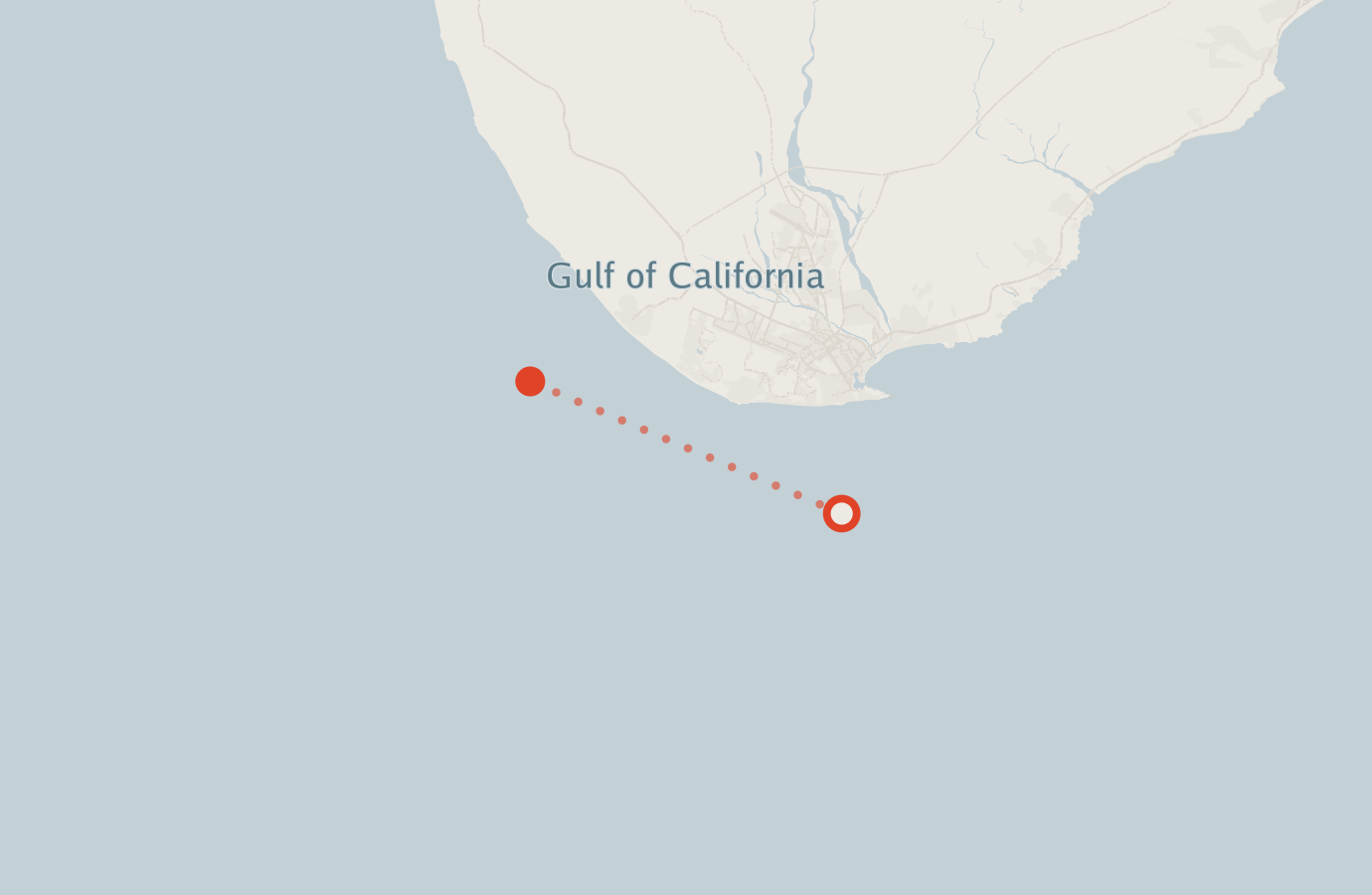 Activity map — real sighting points on an OpenStreetMap basemap