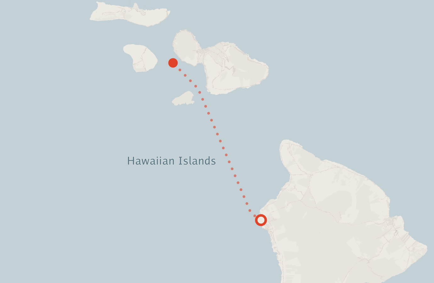 Activity map — real sighting points on an OpenStreetMap basemap