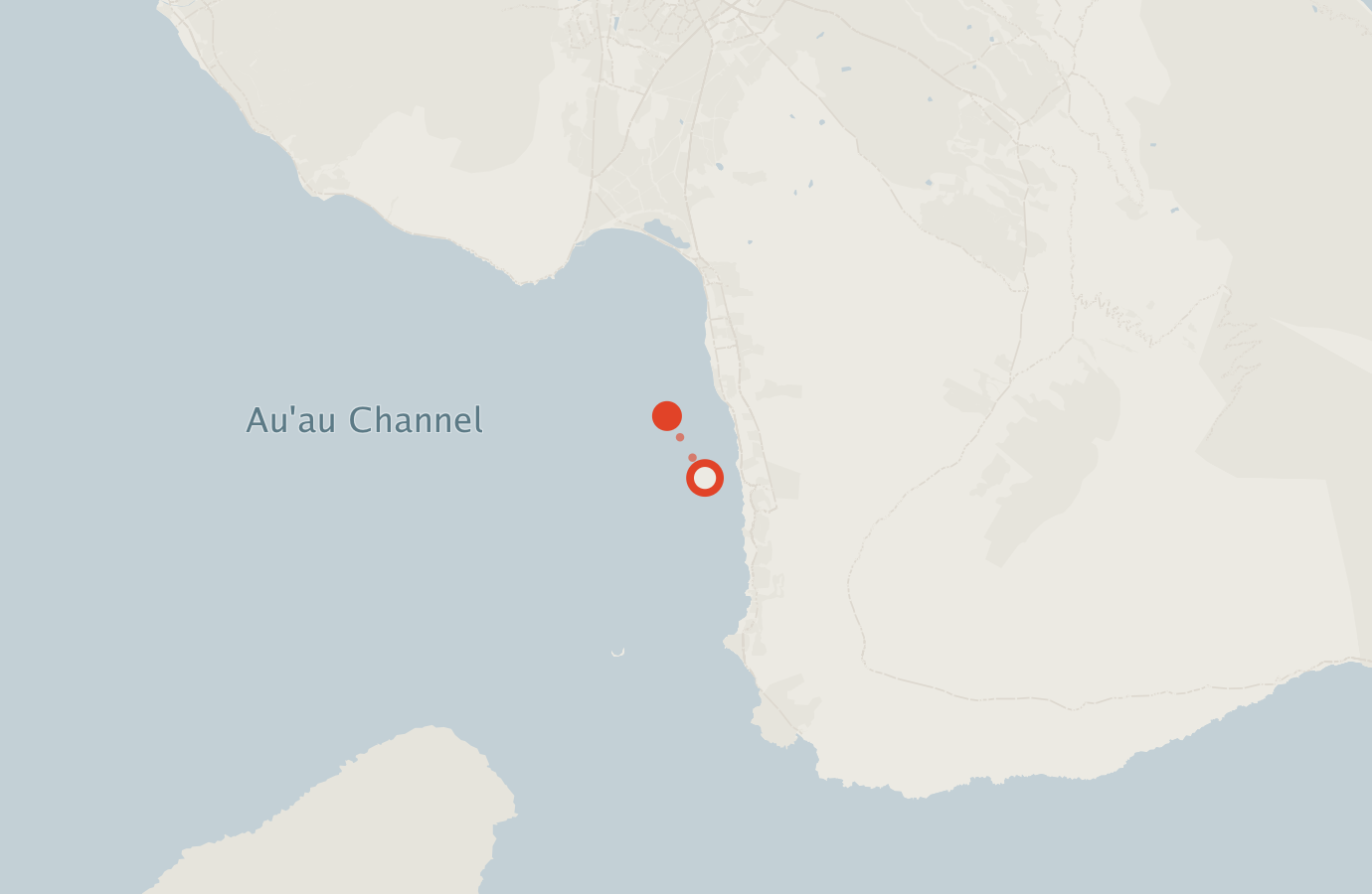 Activity map — real sighting points on an OpenStreetMap basemap