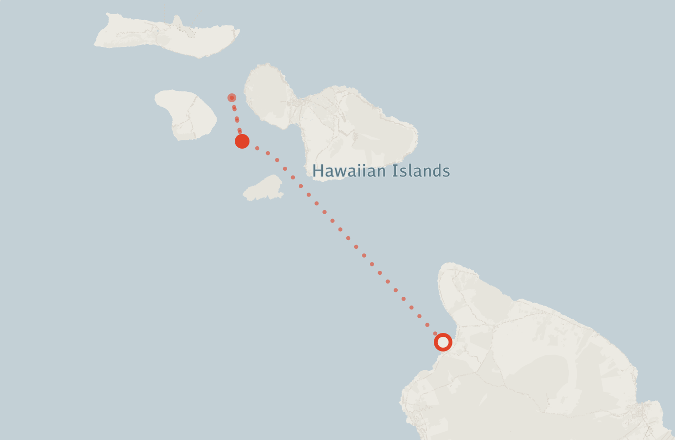 Activity map — real sighting points on an OpenStreetMap basemap