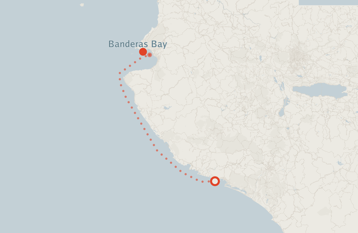 Activity map — real sighting points on an OpenStreetMap basemap