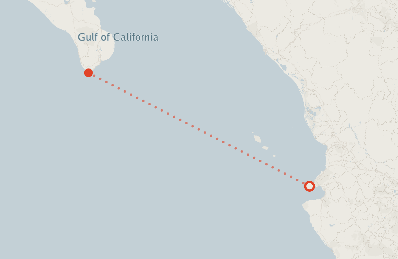 Activity map — real sighting points on an OpenStreetMap basemap