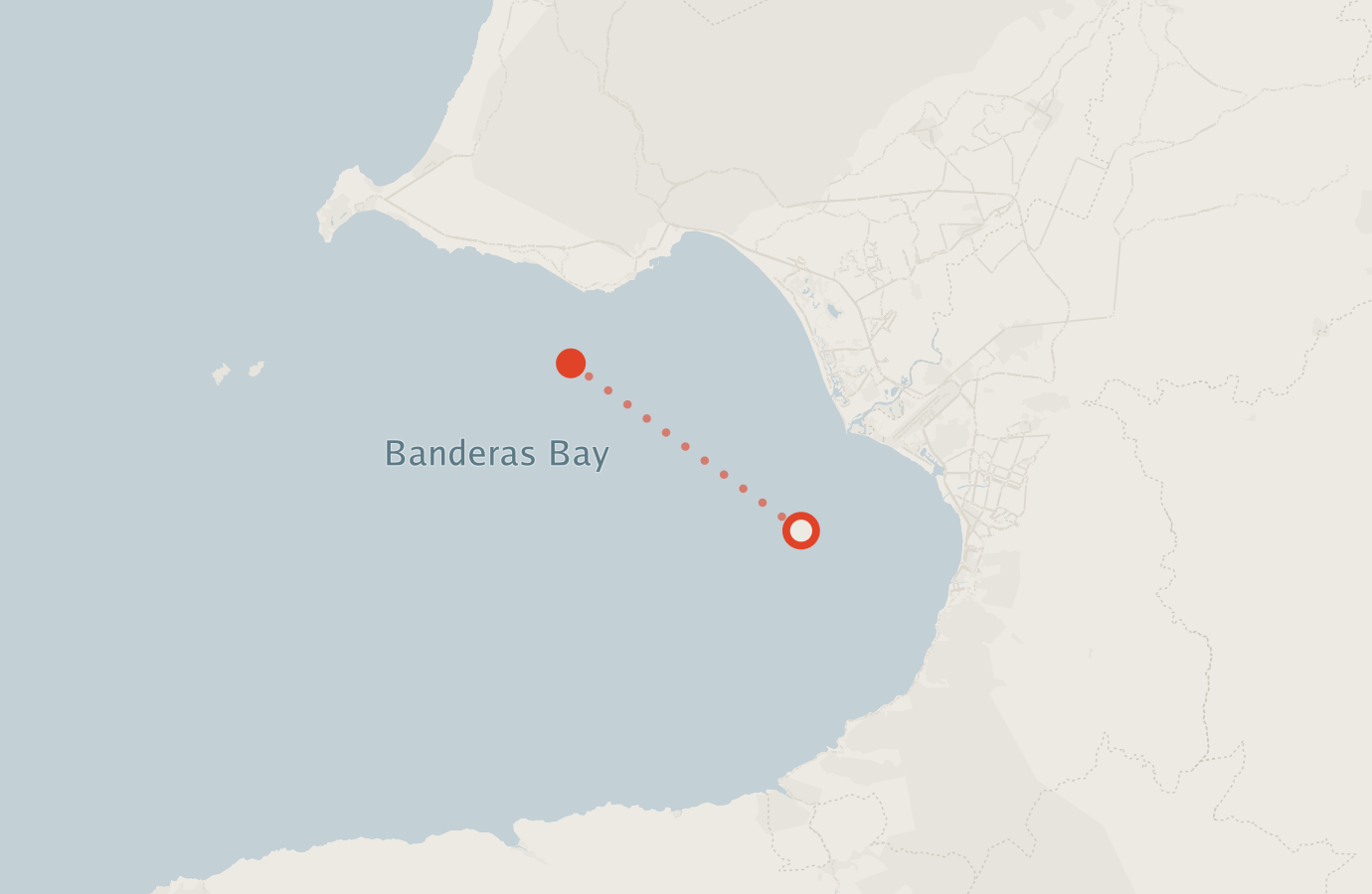 Activity map — real sighting points on an OpenStreetMap basemap