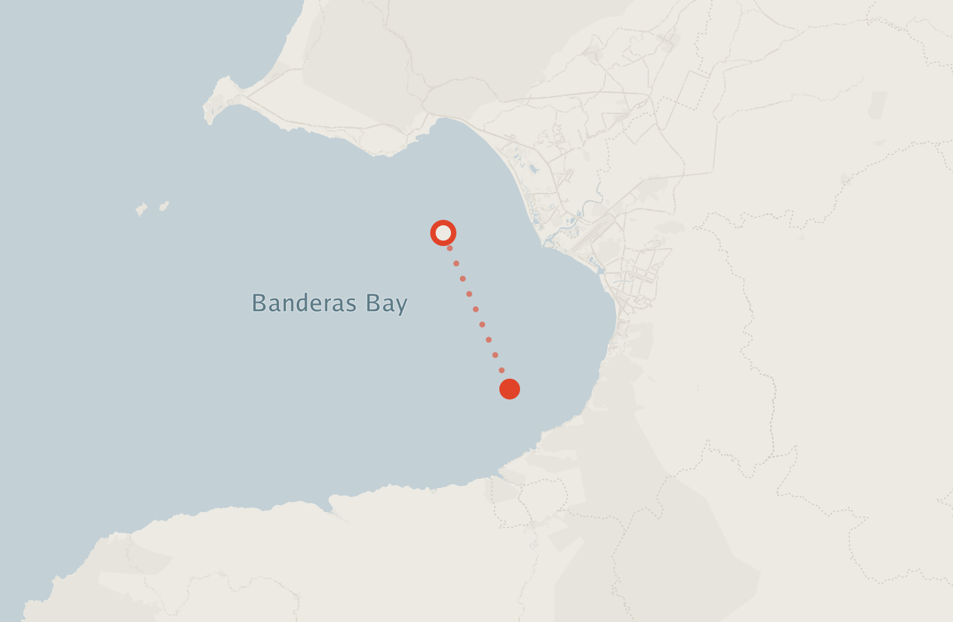 Activity map — real sighting points on an OpenStreetMap basemap