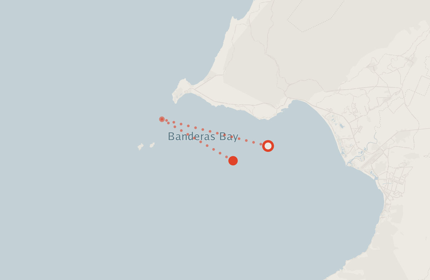 Activity map — real sighting points on an OpenStreetMap basemap