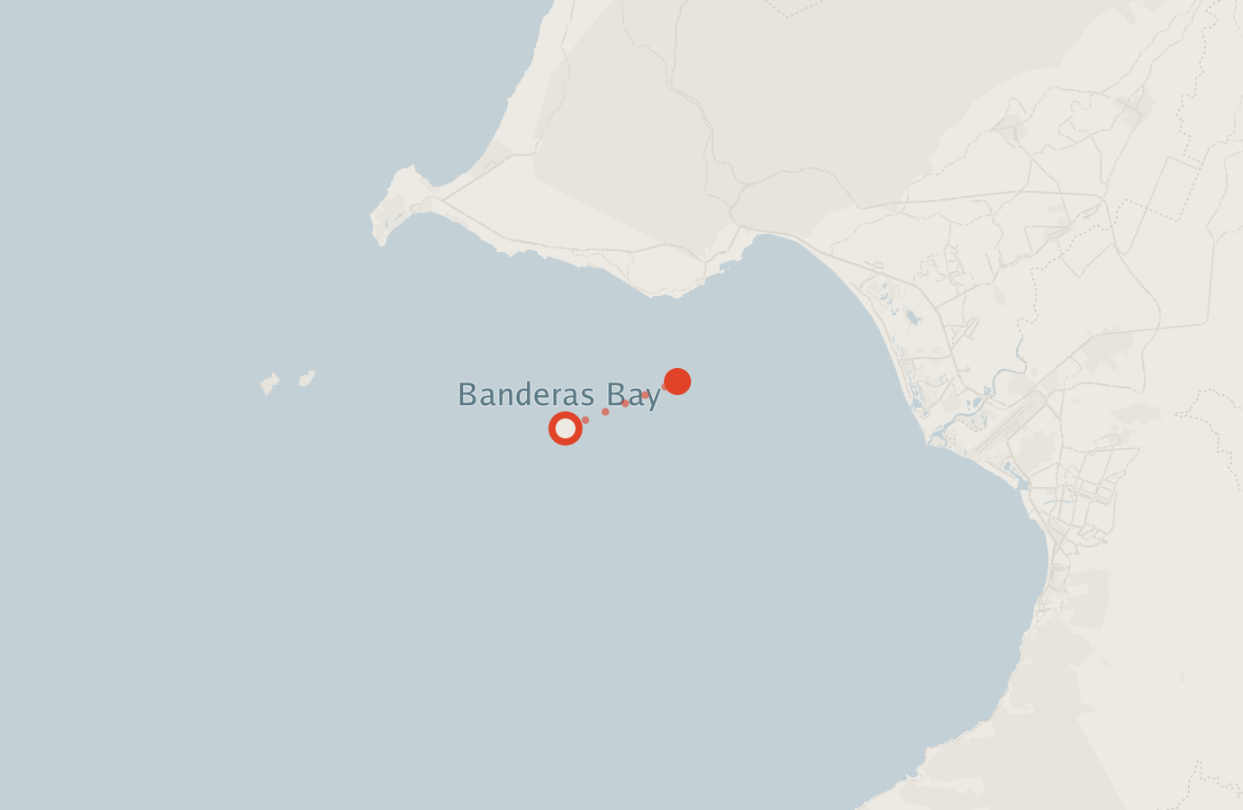 Activity map — real sighting points on an OpenStreetMap basemap