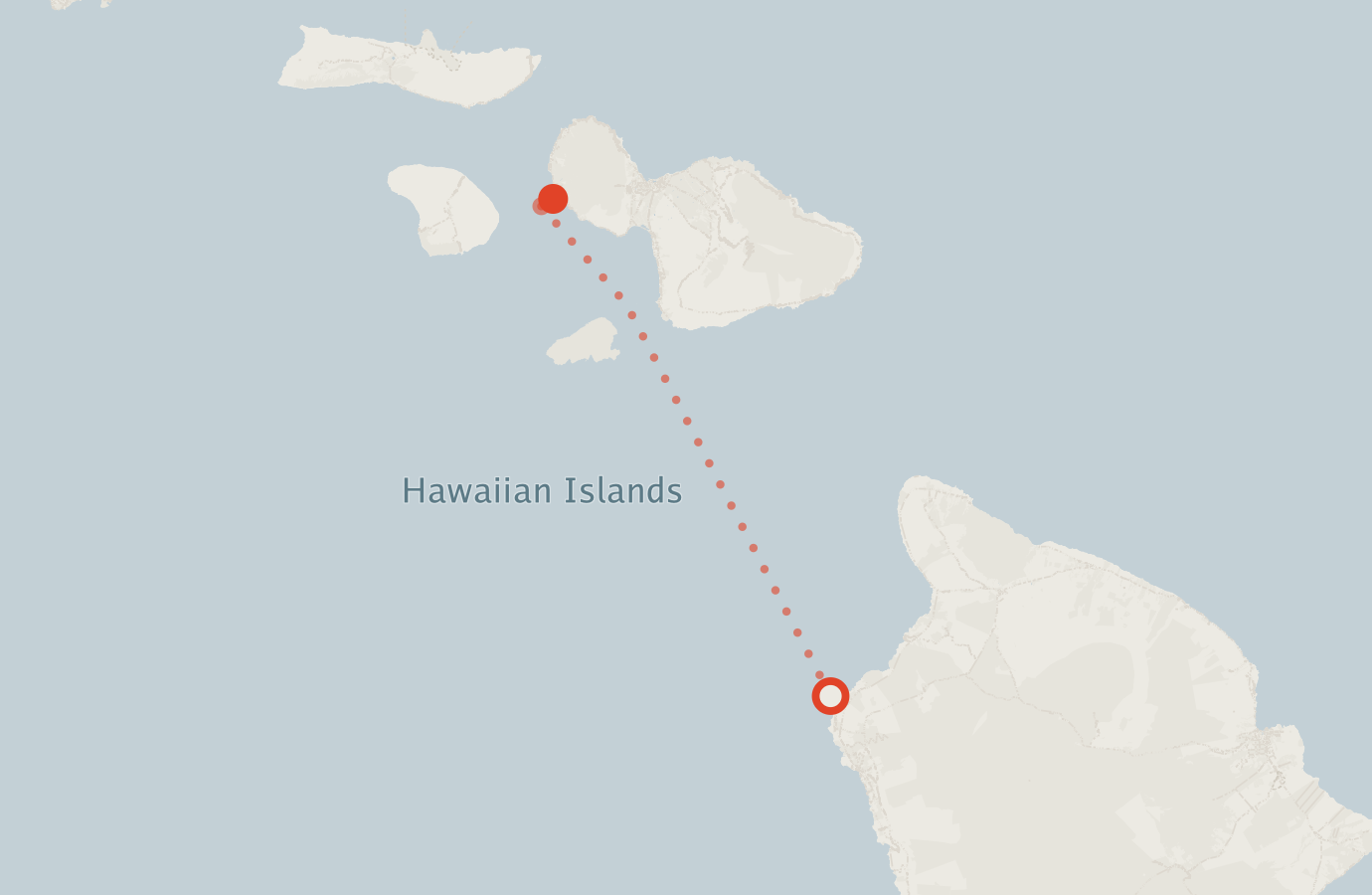 Activity map — real sighting points on an OpenStreetMap basemap
