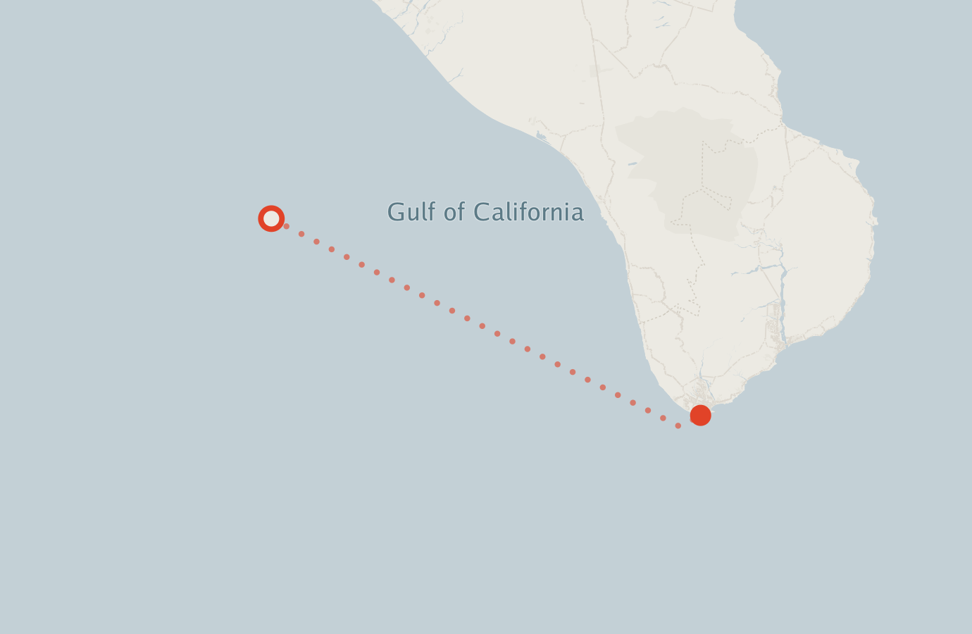 Activity map — real sighting points on an OpenStreetMap basemap