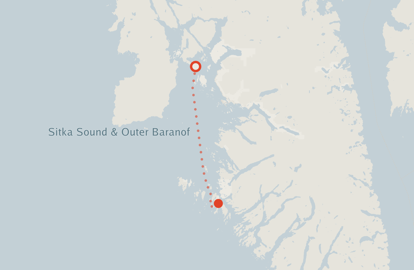 Activity map — real sighting points on an OpenStreetMap basemap
