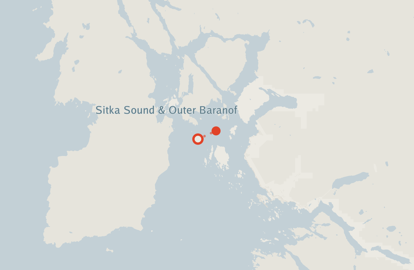 Activity map — real sighting points on an OpenStreetMap basemap
