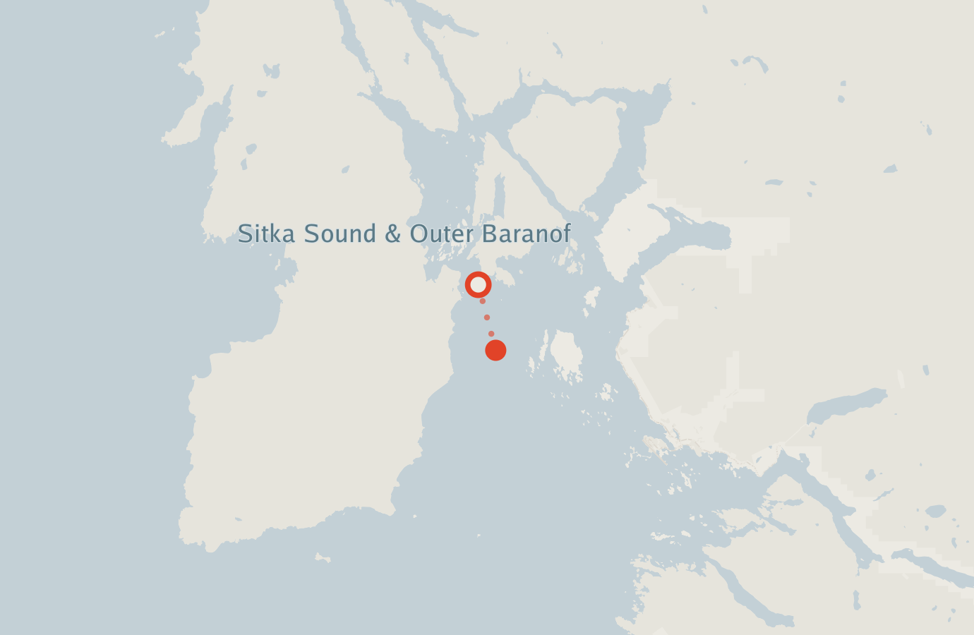 Activity map — real sighting points on an OpenStreetMap basemap