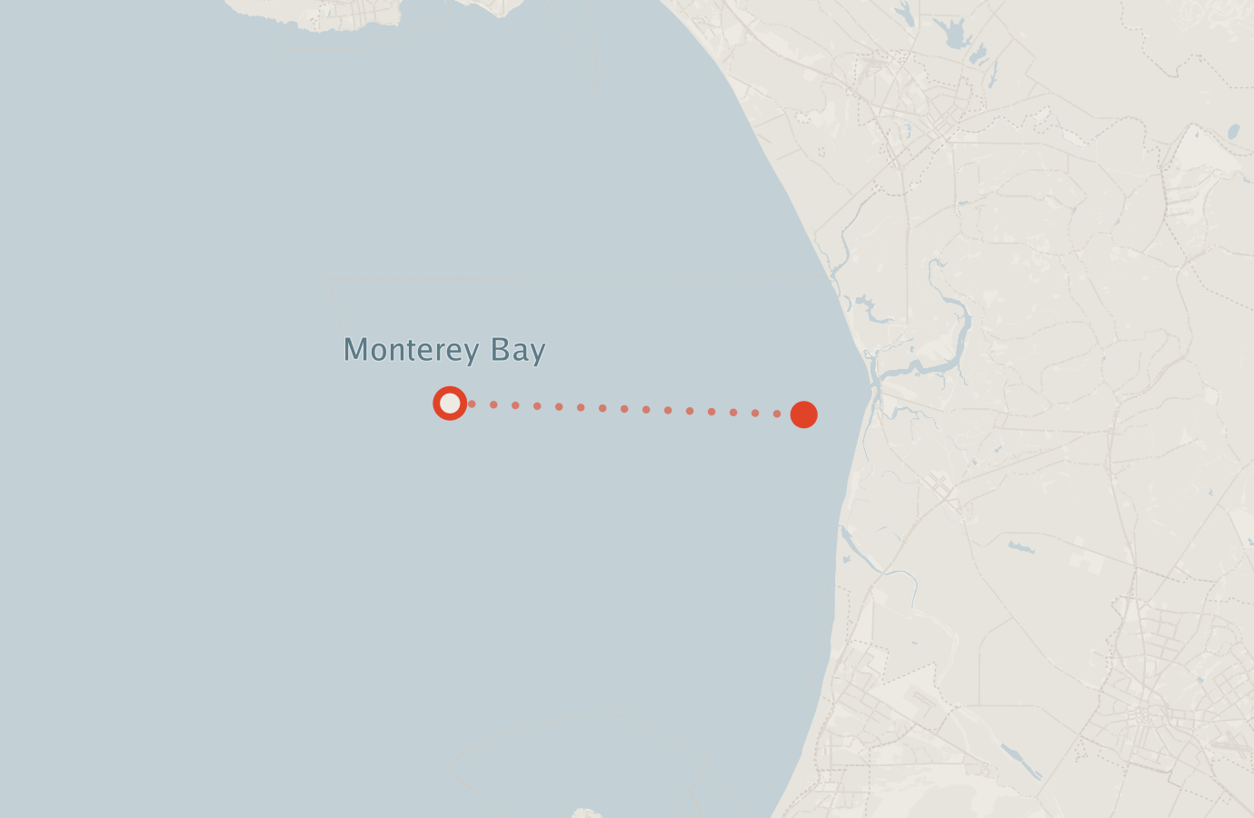 Activity map — real sighting points on an OpenStreetMap basemap