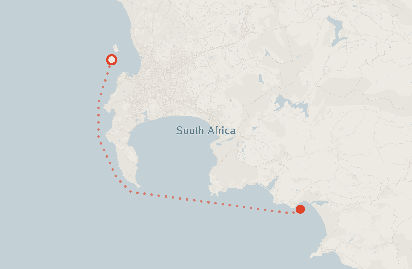 Activity map — real sighting points on an OpenStreetMap basemap