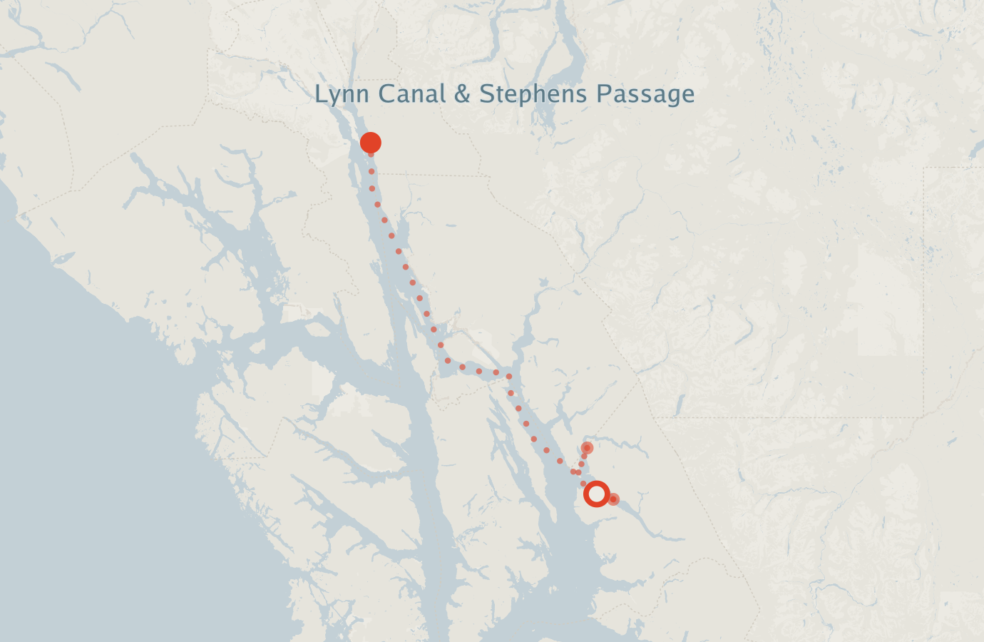 Activity map — real sighting points on an OpenStreetMap basemap