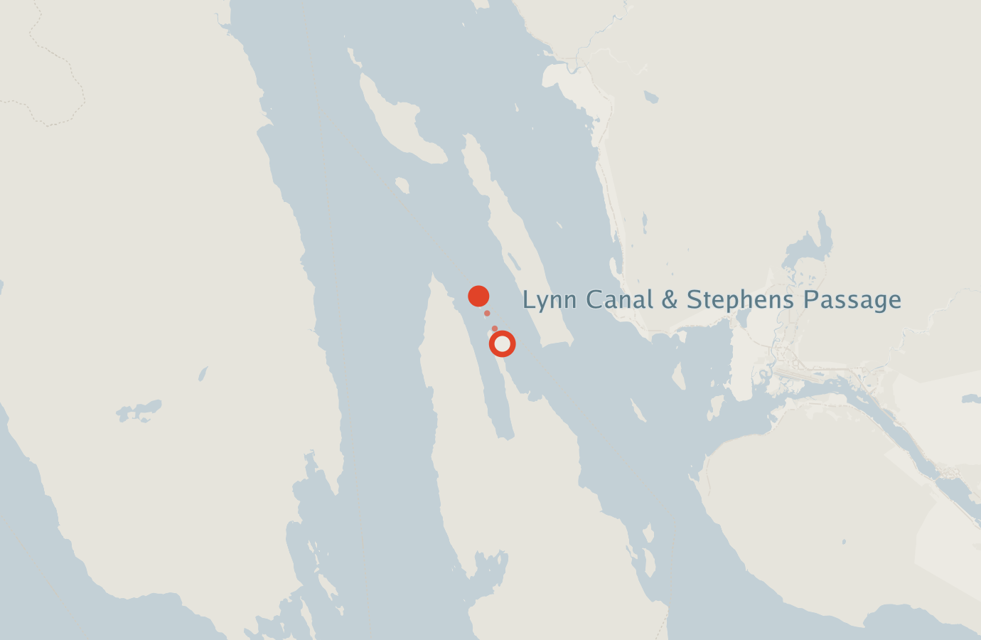 Activity map — real sighting points on an OpenStreetMap basemap