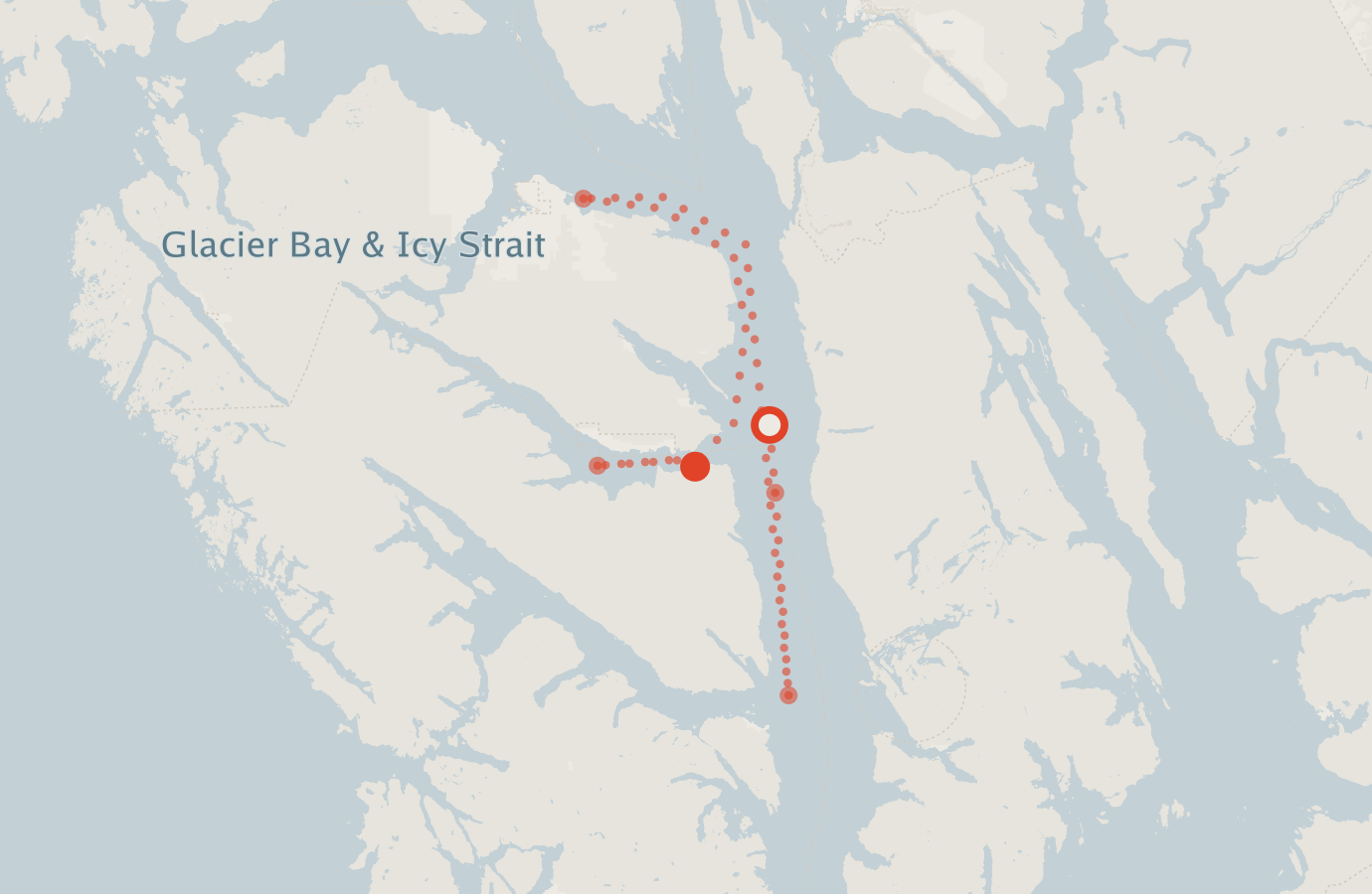 Activity map — real sighting points on an OpenStreetMap basemap