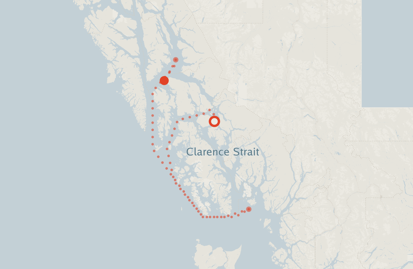Activity map — real sighting points on an OpenStreetMap basemap