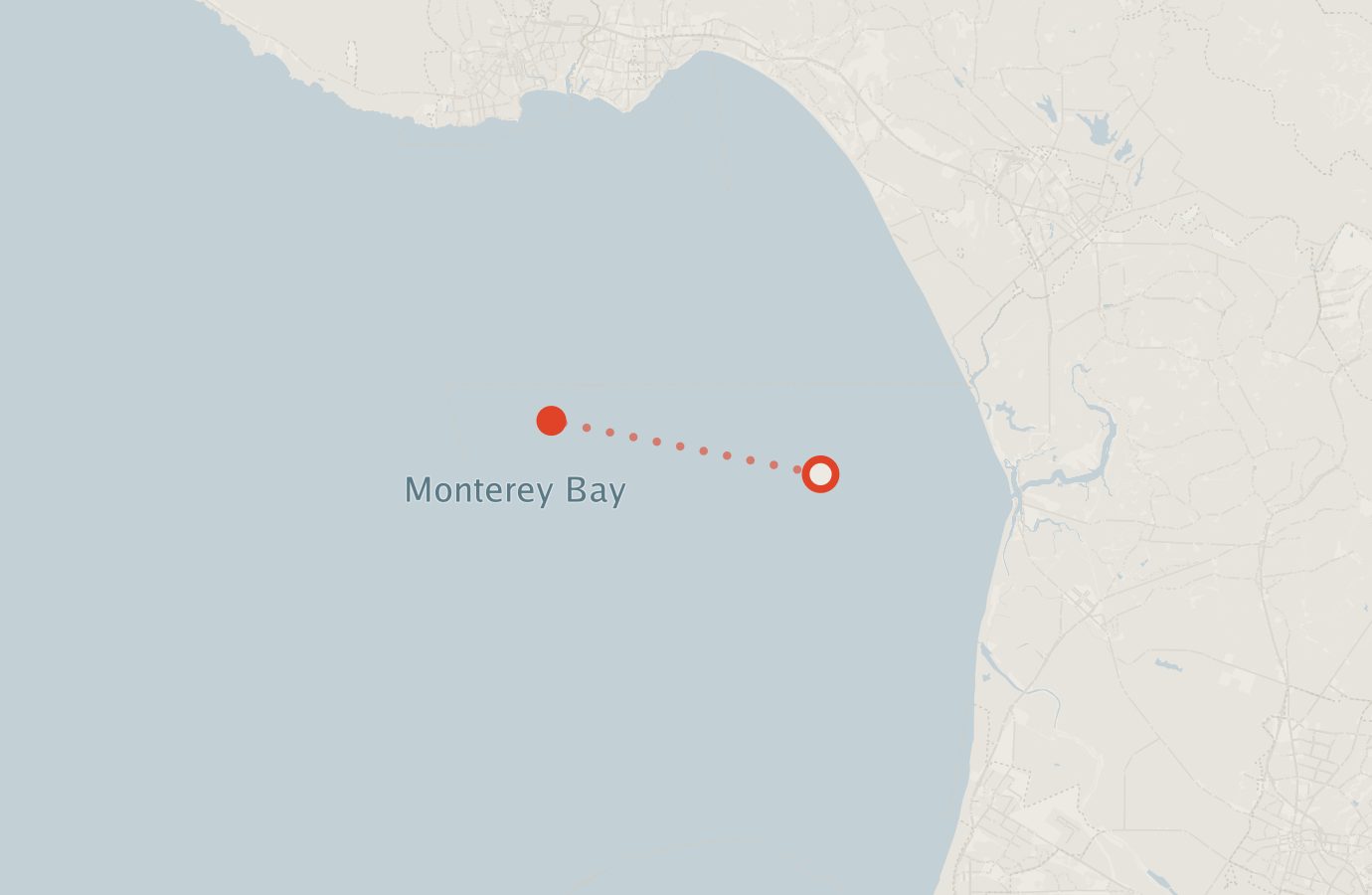 Activity map — real sighting points on an OpenStreetMap basemap