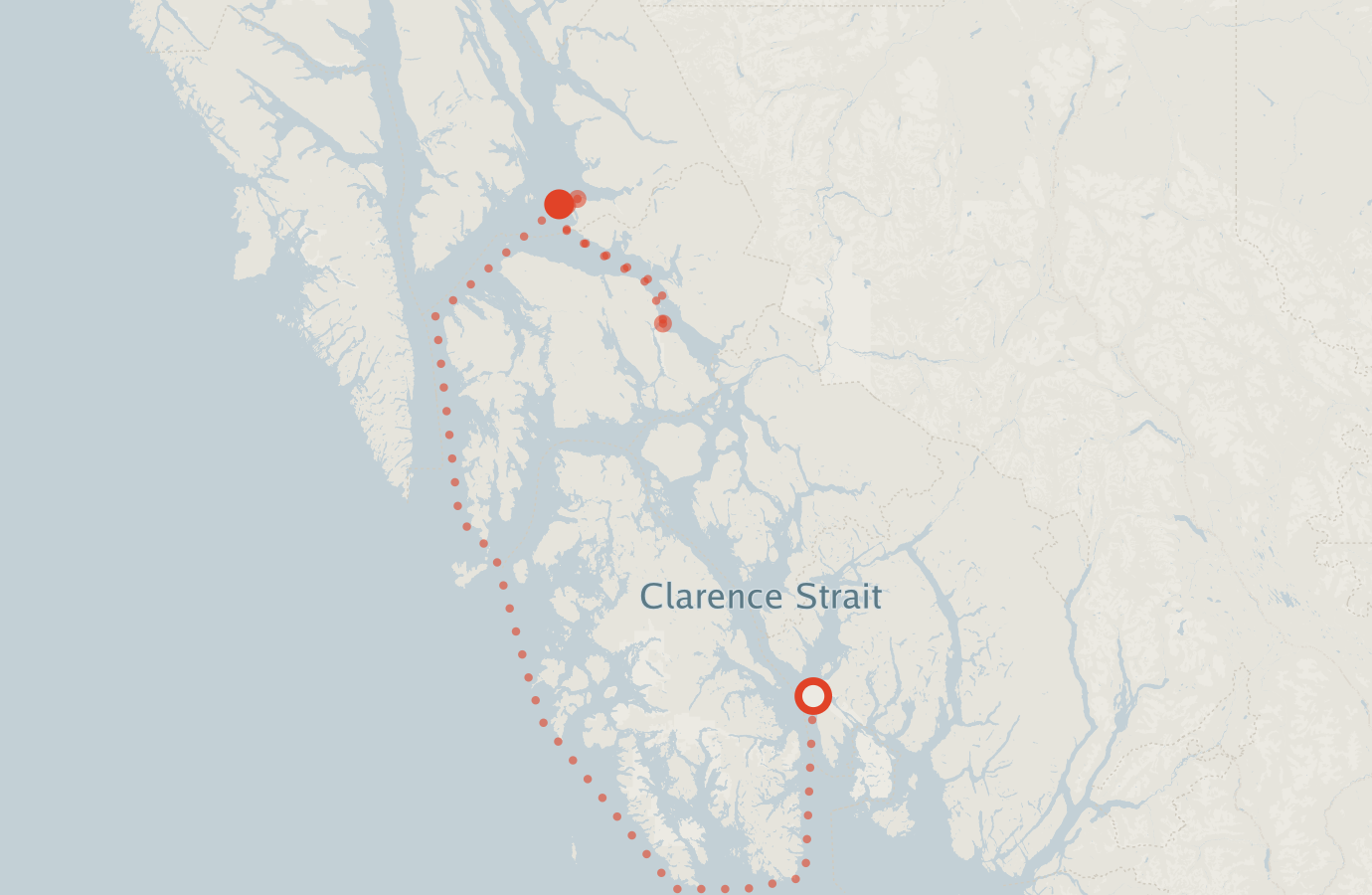 Activity map — real sighting points on an OpenStreetMap basemap