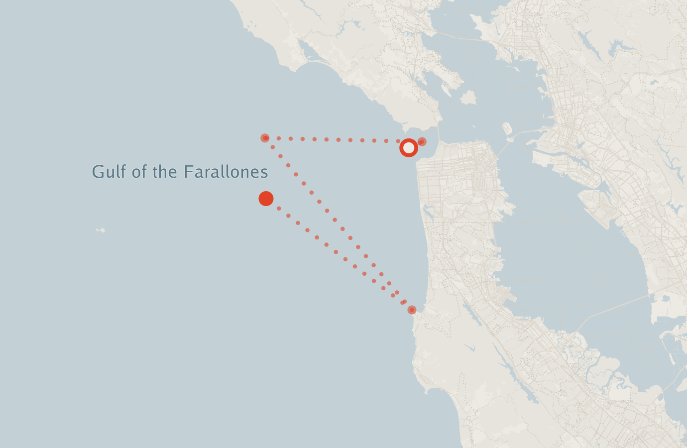 Activity map — real sighting points on an OpenStreetMap basemap