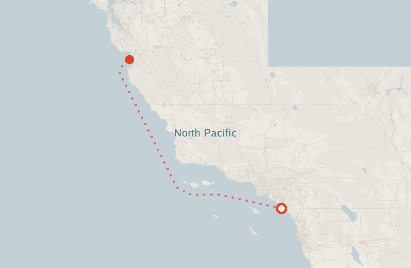 Activity map — real sighting points on an OpenStreetMap basemap