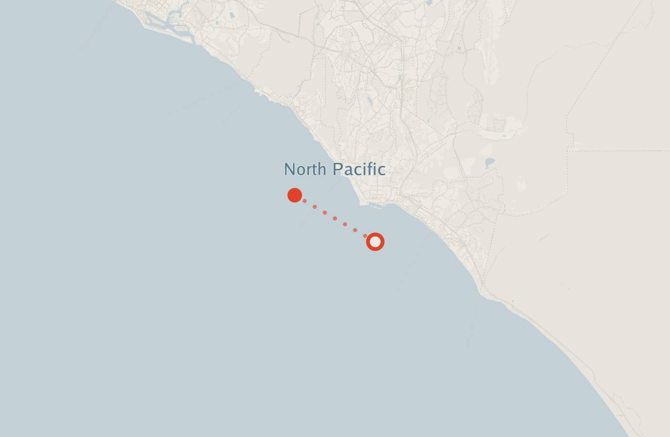 Activity map — real sighting points on an OpenStreetMap basemap