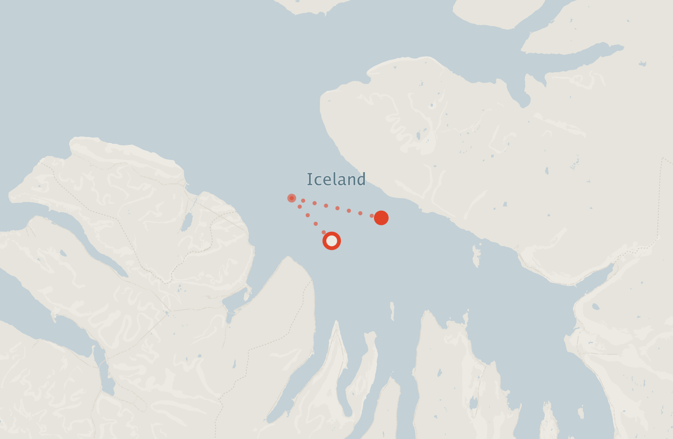 Activity map — real sighting points on an OpenStreetMap basemap