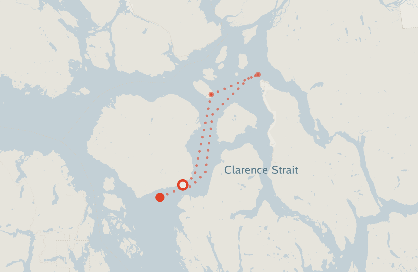 Activity map — real sighting points on an OpenStreetMap basemap