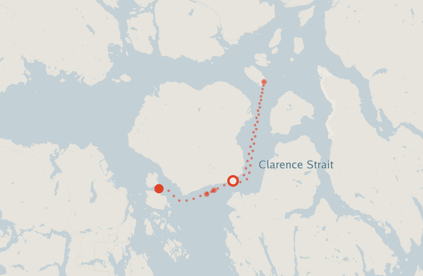 Activity map — real sighting points on an OpenStreetMap basemap
