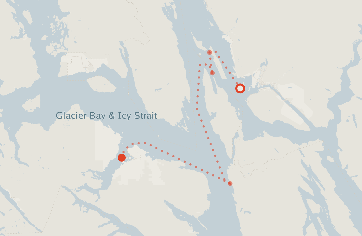 Activity map — real sighting points on an OpenStreetMap basemap