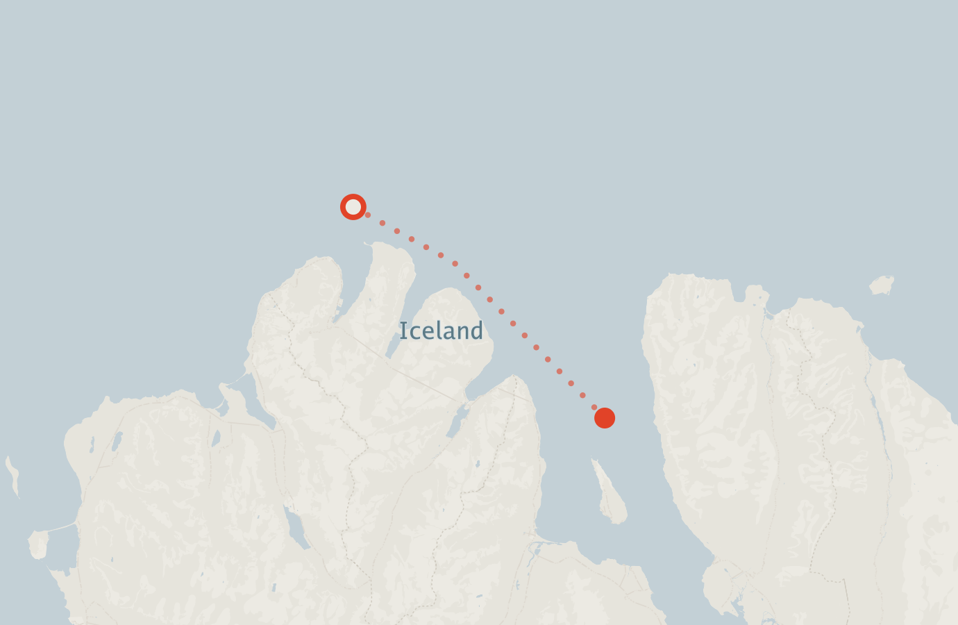 Activity map — real sighting points on an OpenStreetMap basemap