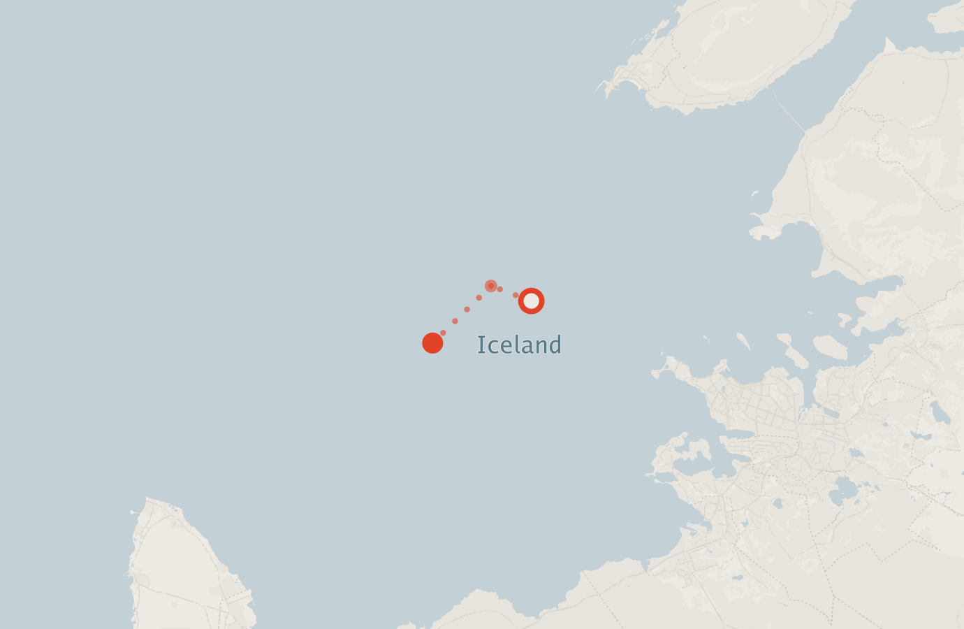 Activity map — real sighting points on an OpenStreetMap basemap