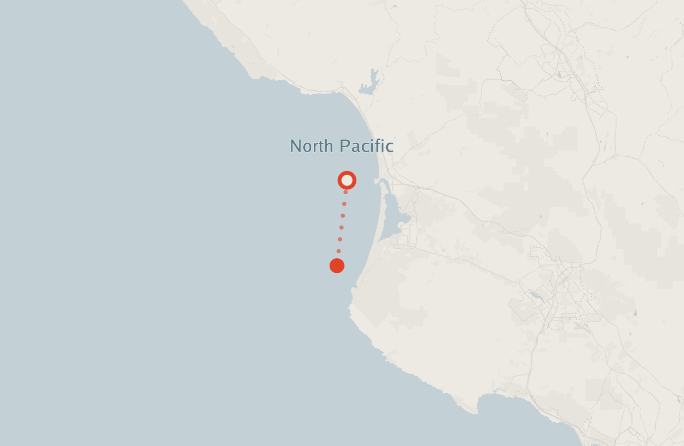 Activity map — real sighting points on an OpenStreetMap basemap