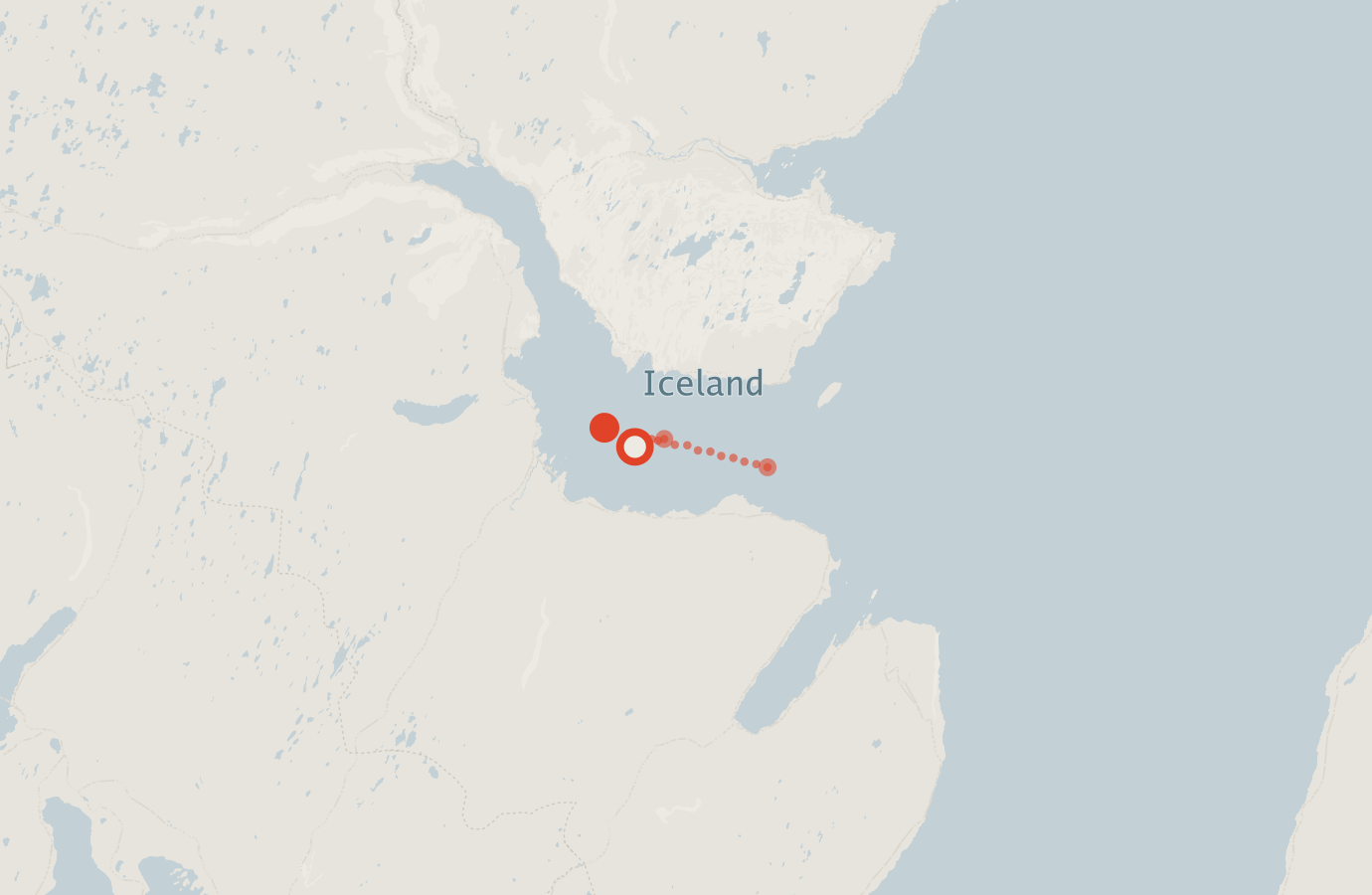 Activity map — real sighting points on an OpenStreetMap basemap