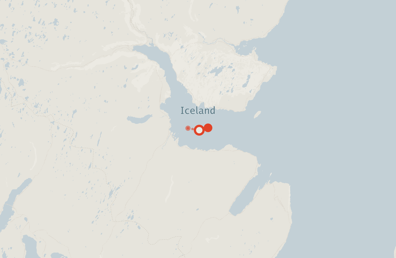 Activity map — real sighting points on an OpenStreetMap basemap