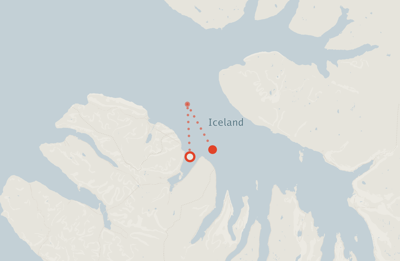 Activity map — real sighting points on an OpenStreetMap basemap
