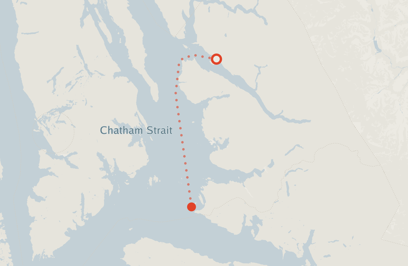 Activity map — real sighting points on an OpenStreetMap basemap