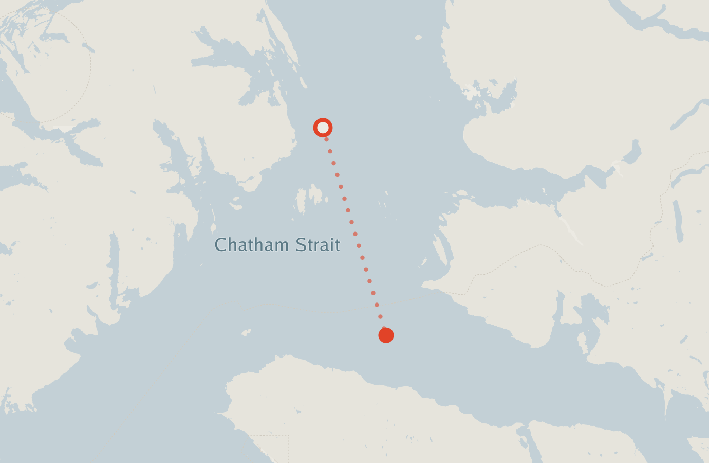 Activity map — real sighting points on an OpenStreetMap basemap