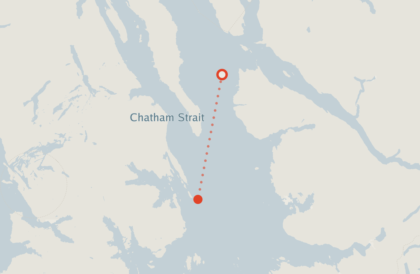 Activity map — real sighting points on an OpenStreetMap basemap