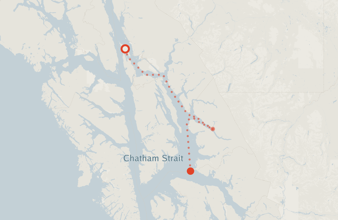 Activity map — real sighting points on an OpenStreetMap basemap