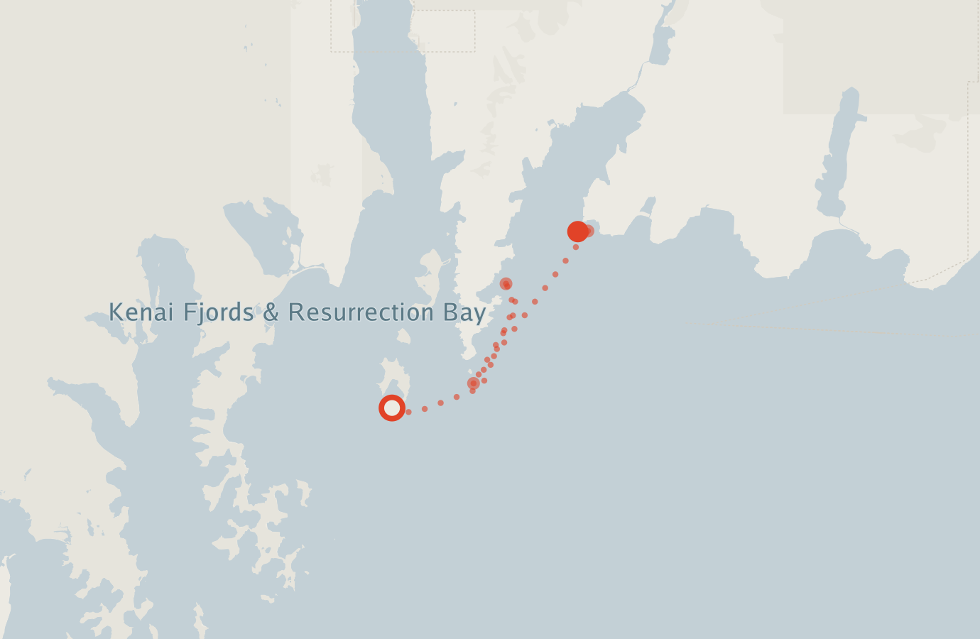 Activity map — real sighting points on an OpenStreetMap basemap
