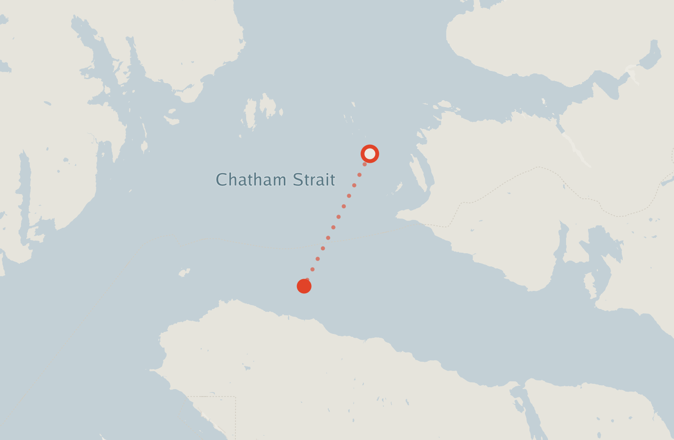 Activity map — real sighting points on an OpenStreetMap basemap