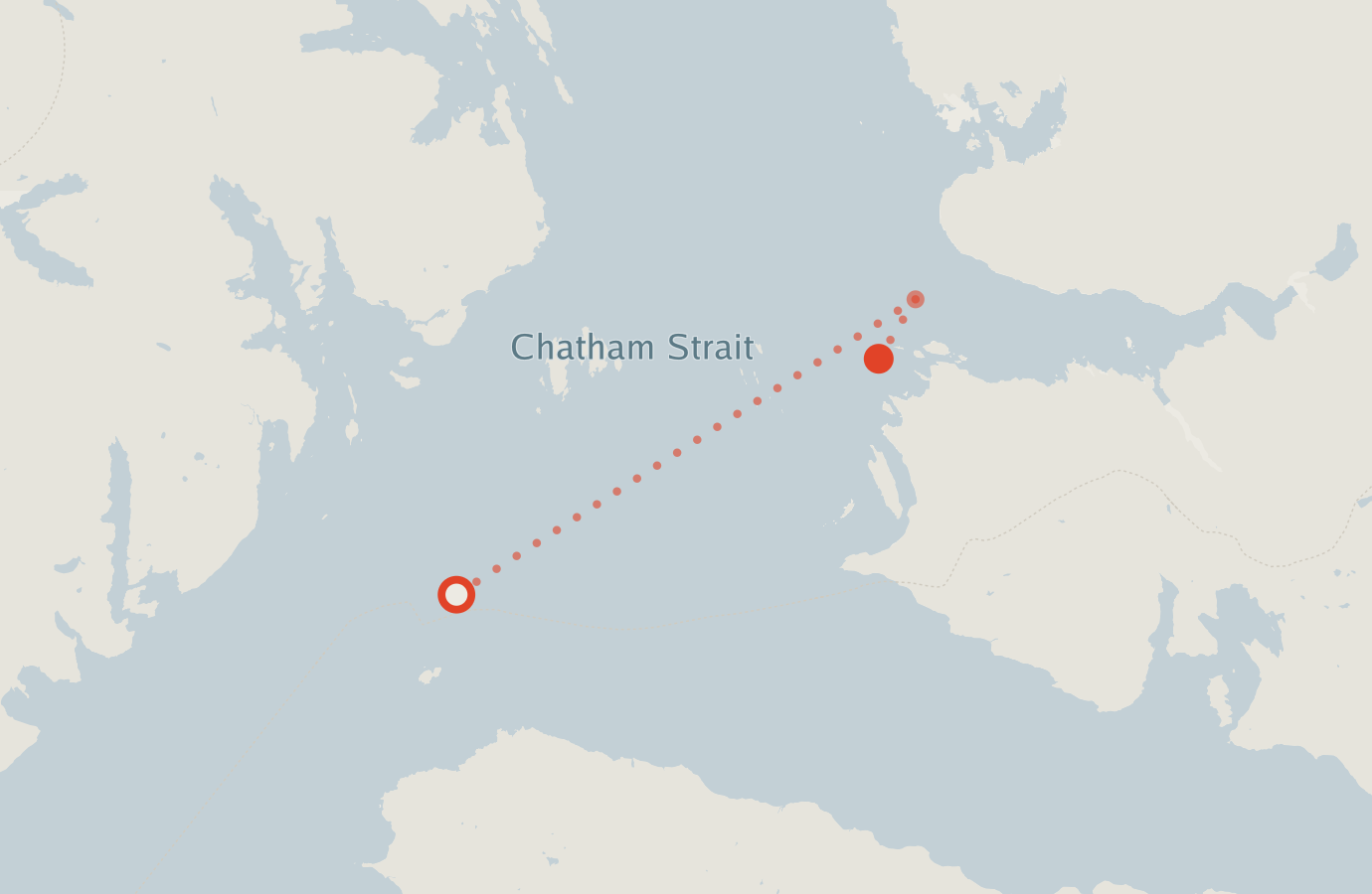 Activity map — real sighting points on an OpenStreetMap basemap
