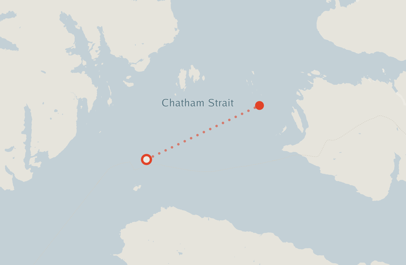 Activity map — real sighting points on an OpenStreetMap basemap
