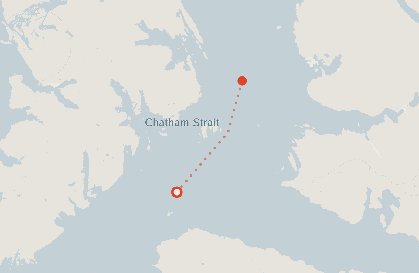 Activity map — real sighting points on an OpenStreetMap basemap