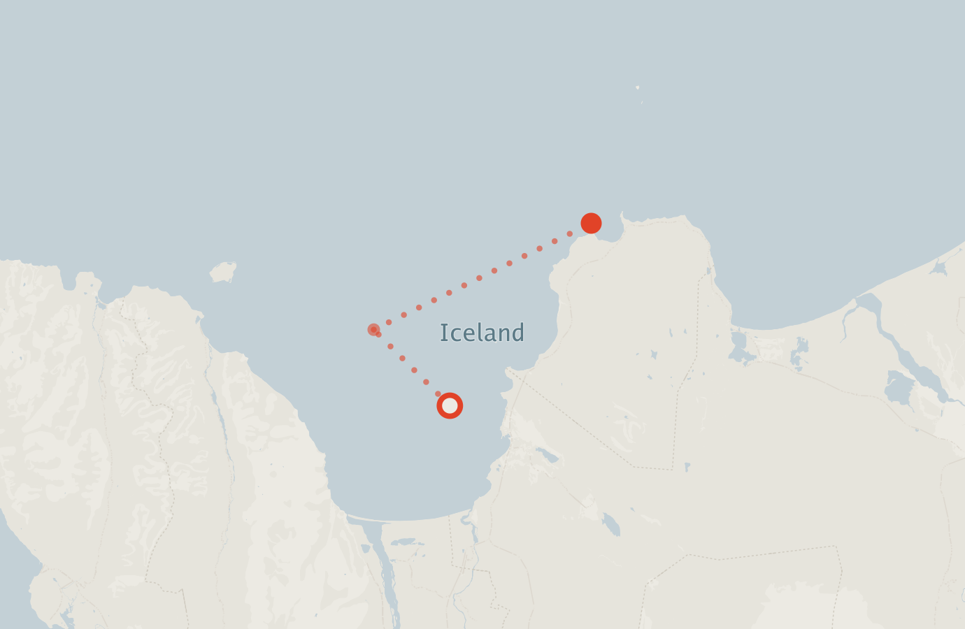 Activity map — real sighting points on an OpenStreetMap basemap